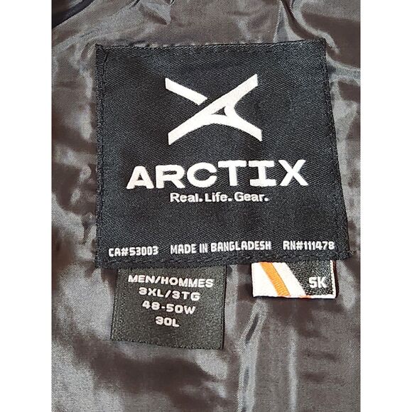 Arctix Insulated Bib Overall Men's size 3XL Short 30" Camo - Picture 9 of 9